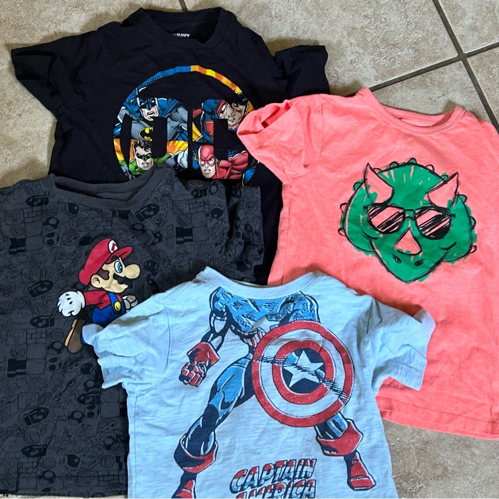 Boys 5/5T tshirt bundle